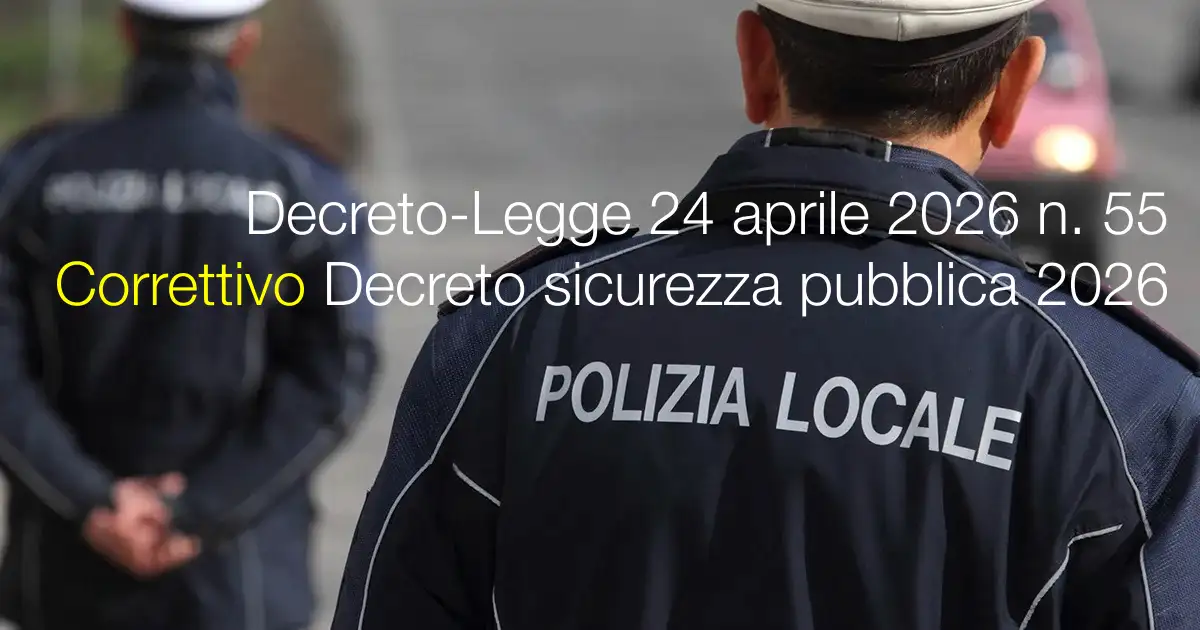 Decreto-Legge 24 aprile 2026 n. 55
